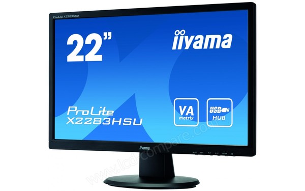 IIYAMA ProLite X2283HSU-B1DP - Vue 3/4 droite