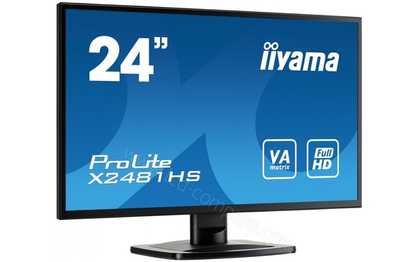 IIYAMA ProLite X2481HS-B1 - Vue 3/4 gauche