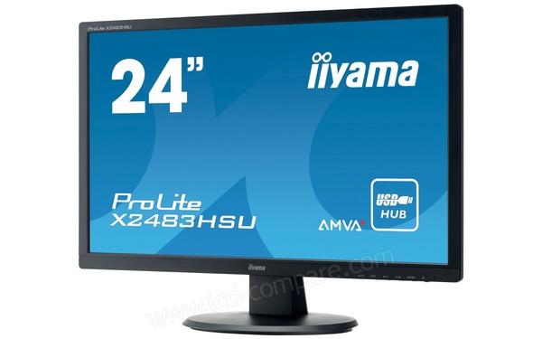 IIYAMA ProLite X2483HSU-B1 - Vue 3/4 droite