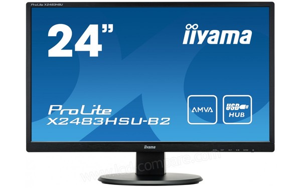 IIYAMA ProLite X2483HSU-B2 - Vue de face