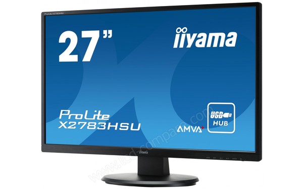 IIYAMA ProLite X2783HSU-B1 - Vue 3/4 droite