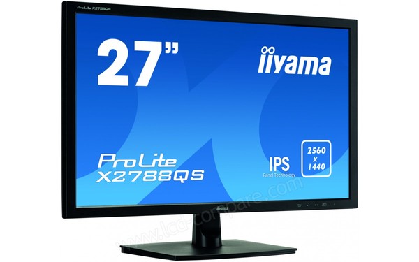 IIYAMA ProLite X2788QS-B1 - Vue 3/4 gauche