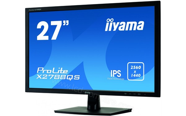 IIYAMA ProLite X2788QS-B1 - Vue 3/4 droite