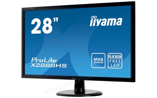 IIYAMA ProLite X2888HS-B1 - Vue 3/4 droite