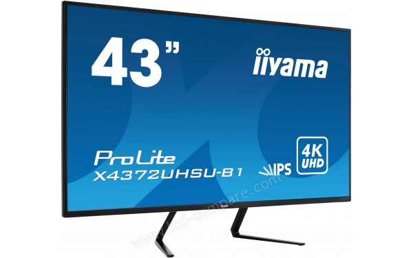 IIYAMA ProLite X4372UHSU-B1 - Vue 3/4 gauche
