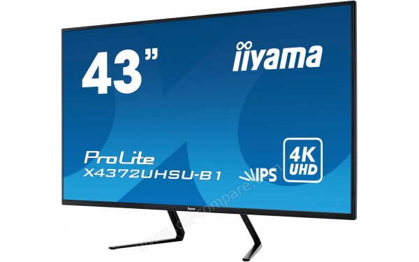 IIYAMA ProLite X4372UHSU-B1 - Vue 3/4 droite