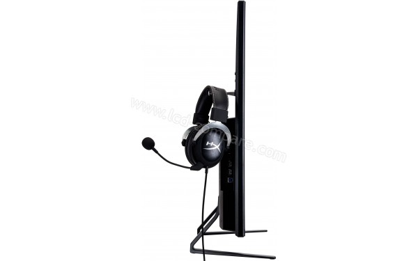 IIYAMA ProLite X4372UHSU-B1 - Vue de profil avec utilisation du support casque (casque non fourni)