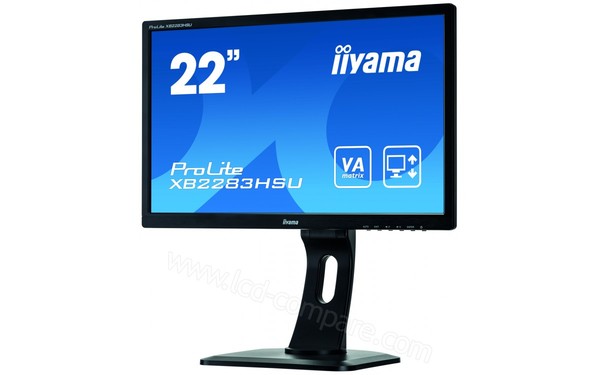IIYAMA ProLite XB2283HSU-B1DP - Vue 3/4 droite
