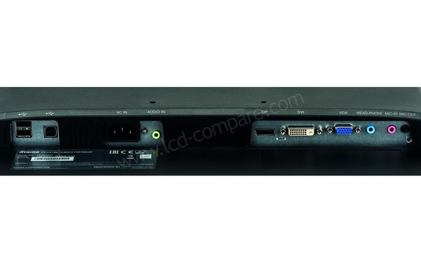 IIYAMA ProLite XB2472HSUC-B1 - Connectique