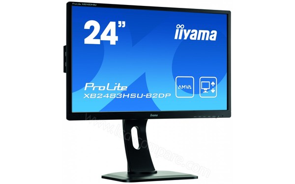 IIYAMA ProLite XB2483HSU-B2DP - Vue 3/4 gauche