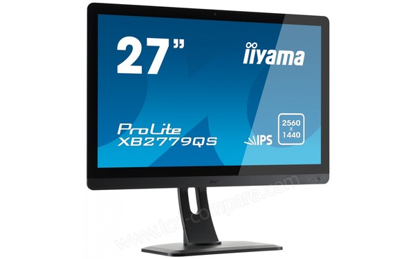 IIYAMA ProLite XB2779QS-B1 - Vue 3/4 gauche