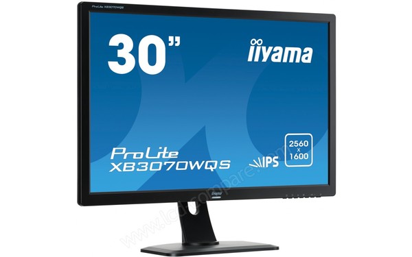 IIYAMA ProLite XB3070WQS-B1 - Vue 3/4 gauche