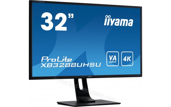 IIYAMA ProLite XB3288UHSU-B1 - Vue 3/4 gauche