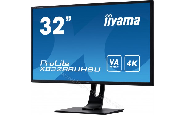 IIYAMA ProLite XB3288UHSU-B1 - Vue 3/4 droite