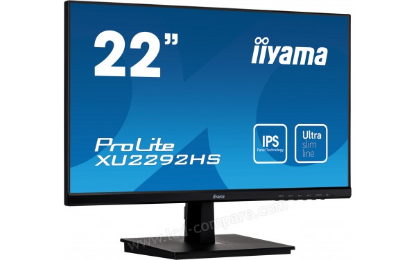 IIYAMA ProLite XU2292HS-B1 - Vue 3/4 gauche