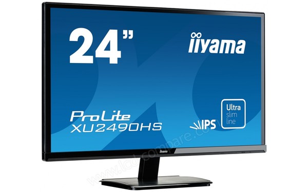 IIYAMA ProLite XU2490HS-B1 - Vue 3/4 gauche