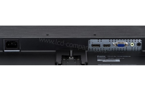 IIYAMA ProLite XU2493HS-B1 - Connectiques