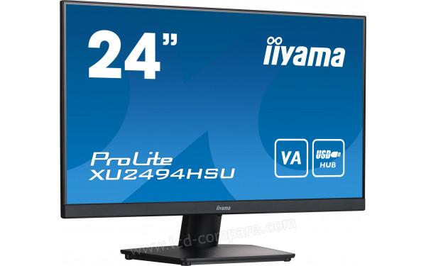 IIYAMA ProLite XU2494HSU-B2 - Vue 3/4 gauche