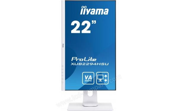 IIYAMA ProLite XUB2294HSU-W1 - Vue de face en mode portrait