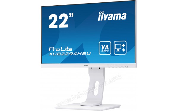 IIYAMA ProLite XUB2294HSU-W1 - Vue 3/4 droite