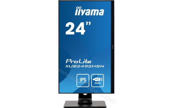 IIYAMA ProLite XUB2492HSN-B1 - Vue de face en mode portrait