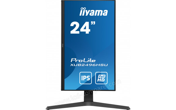 IIYAMA ProLite XUB2496HSU-B1 - Vue de face en mode portrait