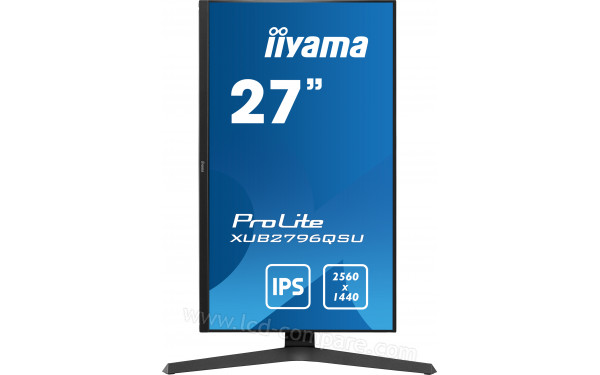 IIYAMA ProLite XUB2796QSU-B1 - Vue de face en mode portrait