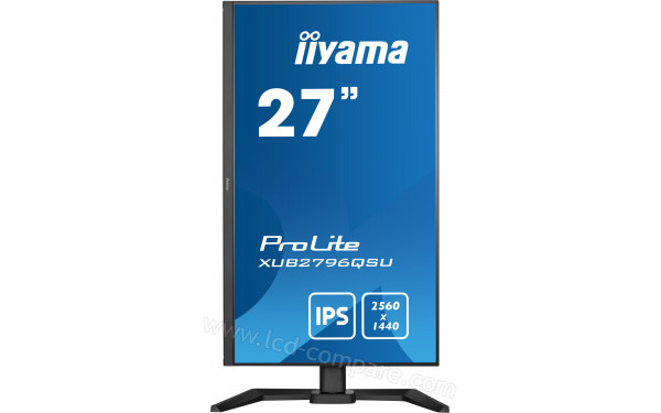 IIYAMA ProLite XUB2796QSU-B5 - Vue de face en mode portrait