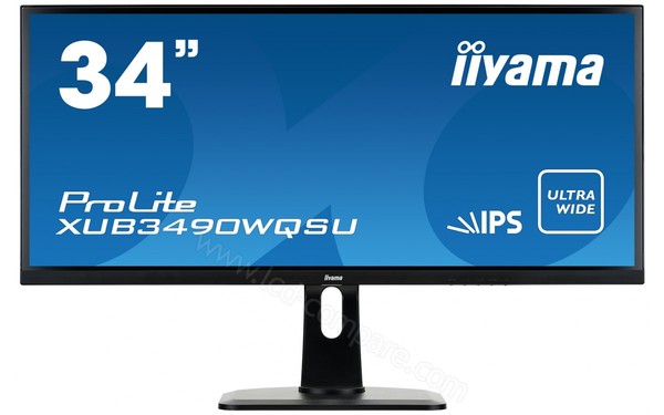 IIYAMA ProLite XUB3490WQSU-B1 - Vue de face