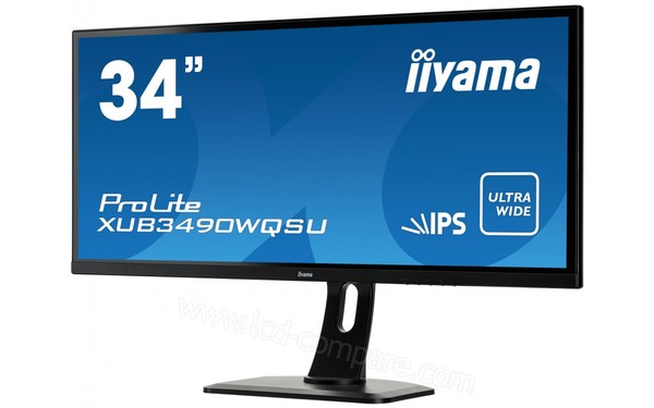 IIYAMA ProLite XUB3490WQSU-B1 - Vue 3/4 droite