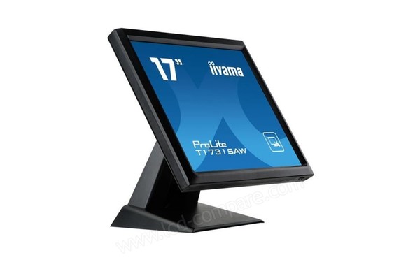 IIYAMA ProLite T1731SAW-B5 - Vue 3/4 gauche en mode inclinaison