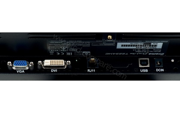 IIYAMA ProLite T2234MC-B3X - Connectique