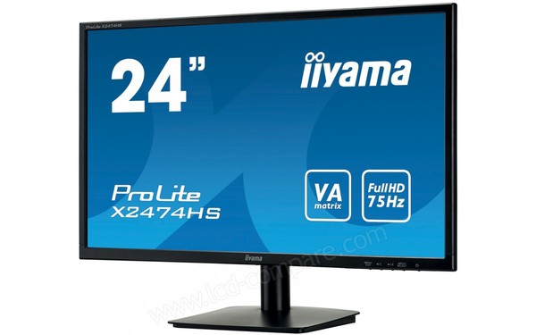 IIYAMA ProLite X2474HS-B1 - Vue 3/4 droite
