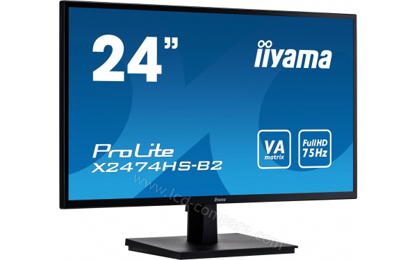 IIYAMA ProLite X2474HS-B2 - Vue 3/4 gauche