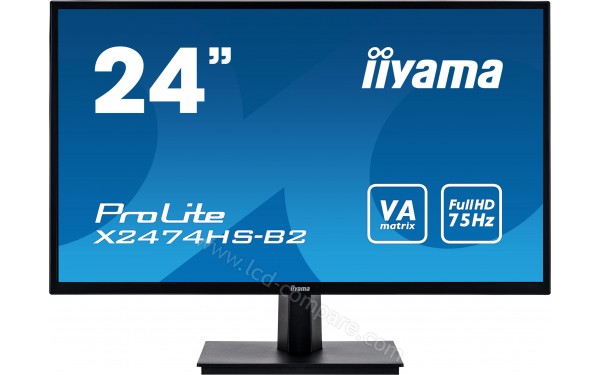 IIYAMA ProLite X2474HS-B2 - Vue de face