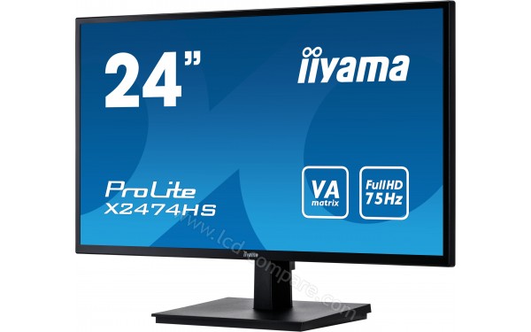 IIYAMA ProLite X2474HS-B2 - Vue 3/4 droite