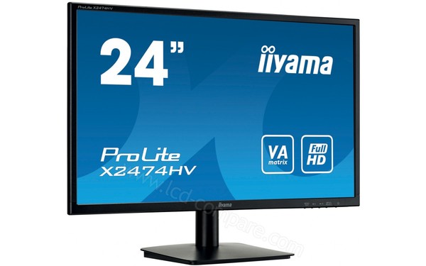 IIYAMA ProLite X2474HV-B1 - Vue 3/4 gauche