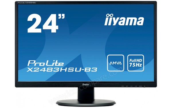 IIYAMA ProLite X2483HSU-B3 - Vue de face