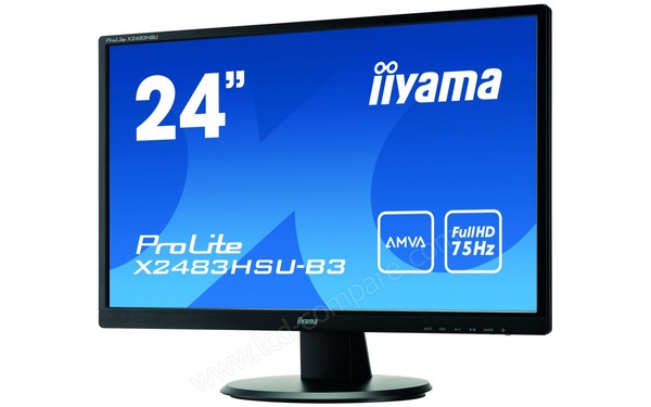 IIYAMA ProLite X2483HSU-B3 - Vue 3/4 droite