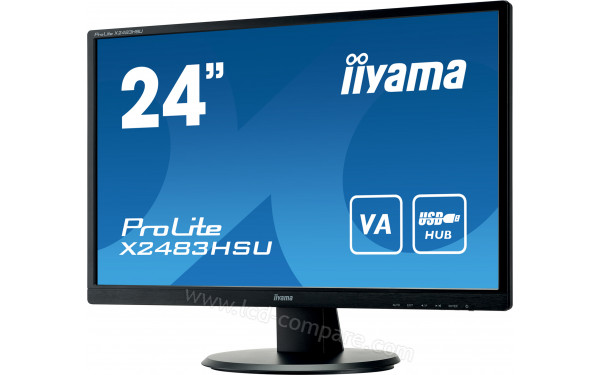IIYAMA ProLite X2483HSU-B5 - Vue 3/4 droite
