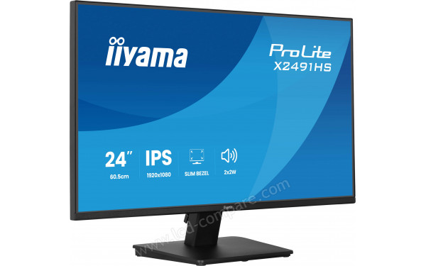 IIYAMA ProLite X2491HS-B1 - Vue 3/4 gauche