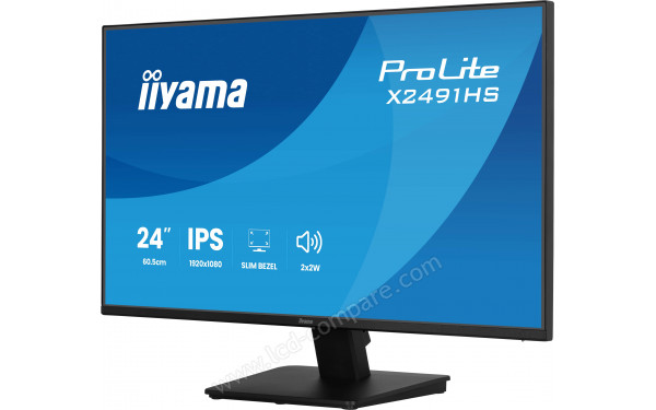 IIYAMA ProLite X2491HS-B1 - Vue 3/4 droite