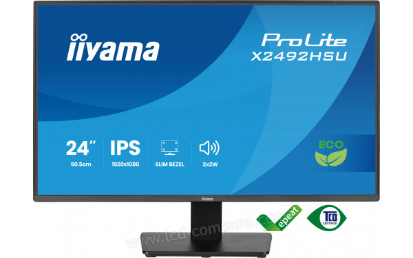 IIYAMA ProLite X2492HSU-B1 - Vue de face