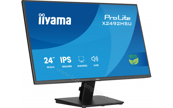 IIYAMA ProLite X2492HSU-B1 - Vue 3/4 gauche