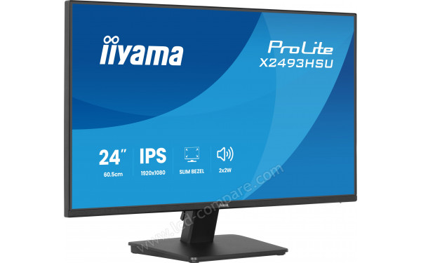 IIYAMA ProLite X2493HSU-B1 - Vue 3/4 gauche