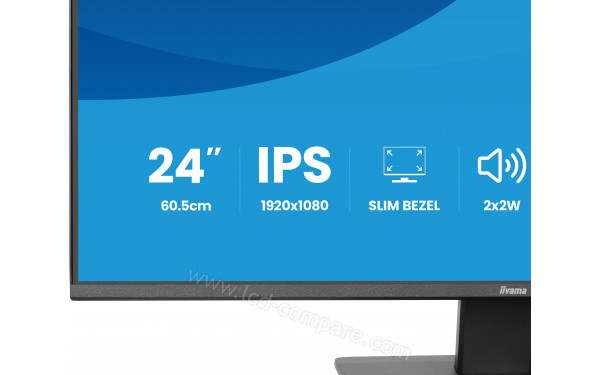 IIYAMA ProLite X2493HSU-B1 - Zoom sur la partie basse