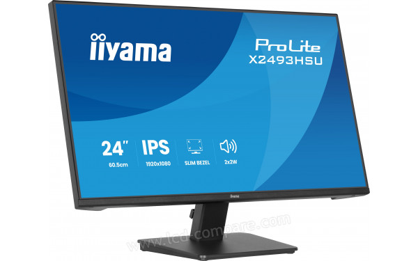 IIYAMA ProLite X2493HSU-B1 - Vue 3/4 gauche