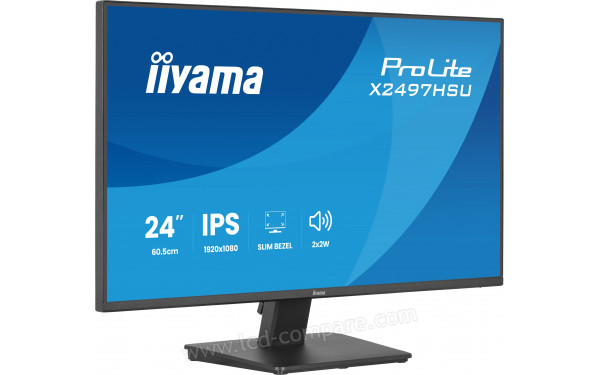 IIYAMA ProLite X2497HSU-B1 - Vue 3/4 gauche