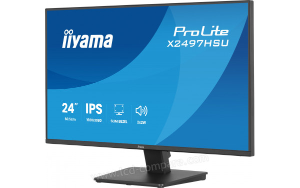 IIYAMA ProLite X2497HSU-B1 - Vue 3/4 droite