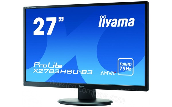 IIYAMA ProLite X2783HSU-B3 - Vue 3/4 droite